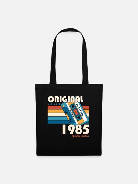 40. Geburtstag Kassette Juli 1985 Jahrgang 1985 - Stoffbeutel - Schwarz