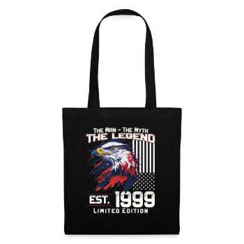 25ème Anniversaire Année 1999 Millésime 1999 Légende - Sac en tissu - noir - Devant