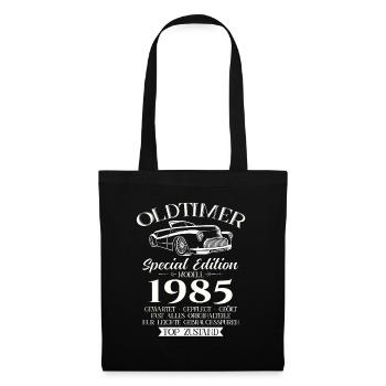 40ème Anniversaire Voiture Classique 1985 Millésime 1985 - Sac en tissu - noir - Devant