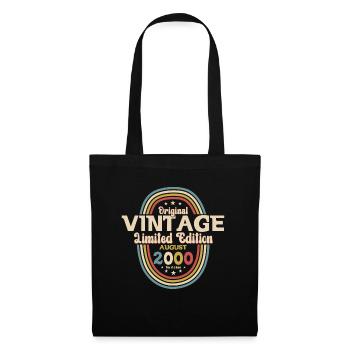 24ème Anniversaire Original Août 2000 Millésime 2000 - Sac en tissu - noir - Devant