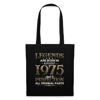 50ème Anniversaire Original Août 1975 Millésime 1975 - Sac en tissu - noir - Devant