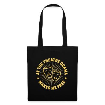 Musical Theatre Drama Makes Me Free Theater Gift - Tote Bag - black - Front