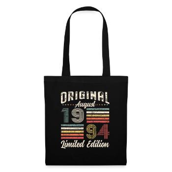 30th Birthday Original August 1994 Vintage 1994 - Tote Bag - black - Front