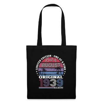 85th Birthday Original August 1939 Born 1939 - Tote Bag - black - Front