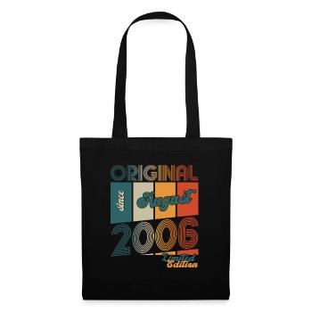 18ème anniversaire Original Août 2006 Millésime 2006 - Sac en tissu - noir - Devant