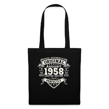66th Birthday Original August 1958 Born 1958 - Tote Bag - black - Front