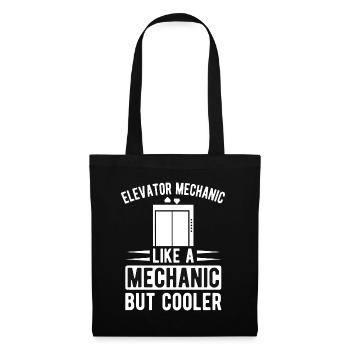 Funny Elevator Inspector Elevator Mechanic Cooler - Tote Bag - black - Front