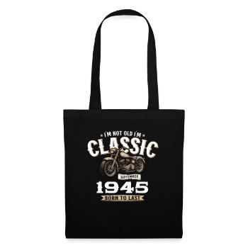 79ème Anniversaire Vintage Septembre 1945 Moto - Sac en tissu - noir - Devant