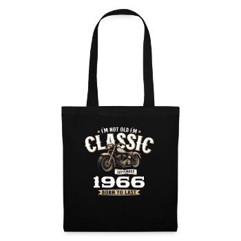 58ème Anniversaire Vintage Septembre 1966 Moto - Sac en tissu - noir - Devant