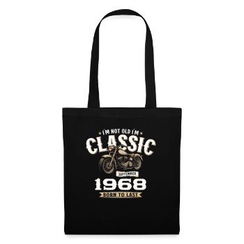 56ème Anniversaire Vintage Septembre 1968 Moto - Sac en tissu - noir - Devant
