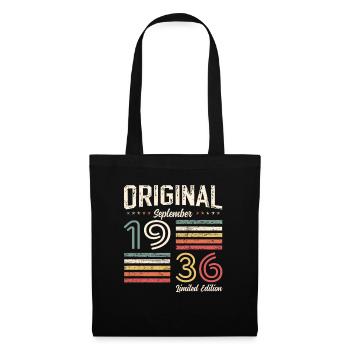 88th Birthday Vintage September 1936 Vintage 36 - Tote Bag - black - Front