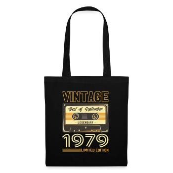45ème Anniversaire Millésime Septembre 1979 Cru 79 - Sac en tissu - noir - Devant