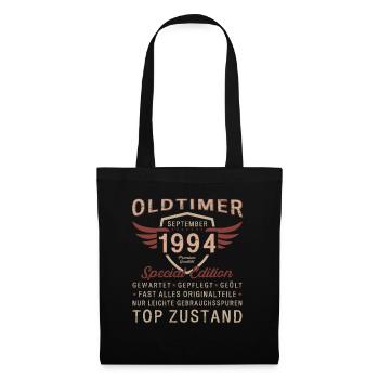 30. Geburtstag Oldtimer September 1994 Jahrgang 94 - Stoffbeutel - Schwarz - Vorne