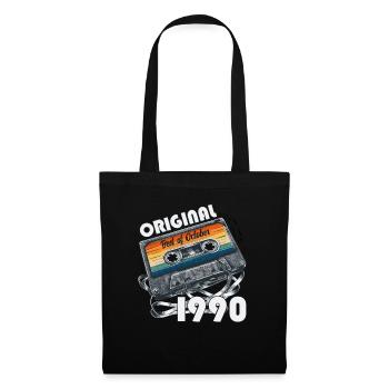 34ème Anniversaire Millésime Octobre 1990 Millésime 90 - Sac en tissu - noir - Devant