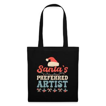 Santa´s Preferred Artist Gift - Stoffbeutel - Schwarz - Vorne
