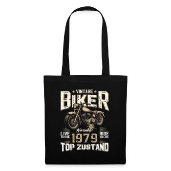 45ème anniversaire Motard Novembre 1979 Motard - Sac en tissu - noir - Devant