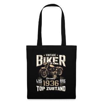 88ème anniversaire Motard Novembre 1936 Motard - Sac en tissu - noir - Devant