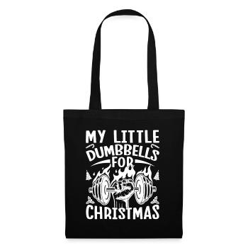 Gym Junkies My Dumbbells For X-Mas Calisthenics - Stoffbeutel - Schwarz - Vorne
