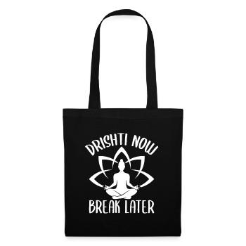 Pilates Enthusiasts Drishti Now Break Later - Tote Bag - black - Front