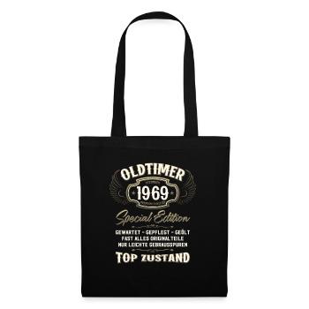 55th Birthday Oldtimer December 1969 Volume 69 - Tote Bag - black - Front