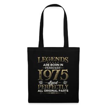 50th Birthday Original February 1975 Volume 75 - Tote Bag - black - Front
