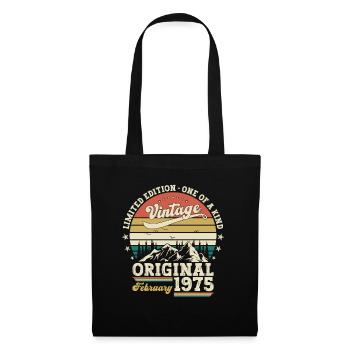 50th Birthday Gift Husband Original February 1975 - Tote Bag - black - Front