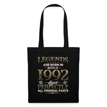 33rd Birthday Legend March 1992 Volume 92 - Tote Bag - black - Front