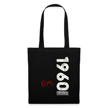 65ème Anniversaire Original Mai Millésime 1960 - Sac en tissu - noir - Devant