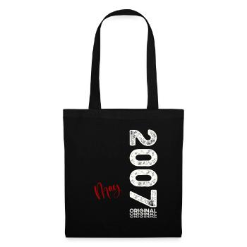 18. Geburtstag Geschenk Mann Original Mai 2007 - Stoffbeutel - Schwarz - Vorne