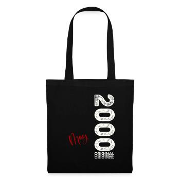 25ème anniversaire cadeau mari Original mai 2000 - Sac en tissu - noir - Devant