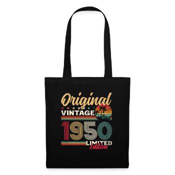 75ème Anniversaire Original Vintage 1950 - Sac en tissu - noir - Devant