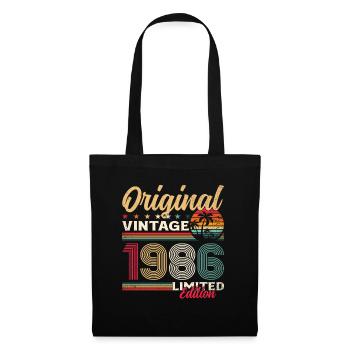 Légende du 40e anniversaire Née en 1986 - Sac en tissu - noir - Devant