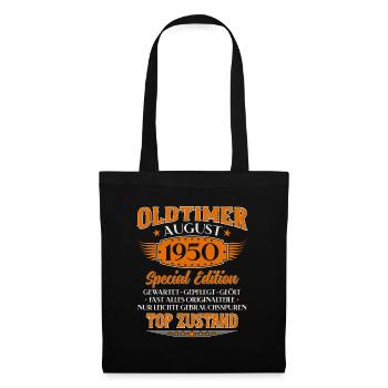 75ème Anniversaire Oldtimer Août Vintage 1950 - Sac en tissu - noir - Devant