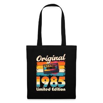 40th Birthday Cassette August Vintage 85 Orig. - Tote Bag - black - Front