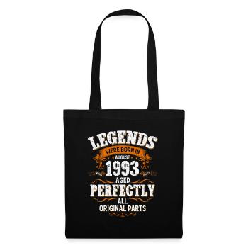 32nd Birthday Original Vintage August 1993 - Tote Bag - black - Front