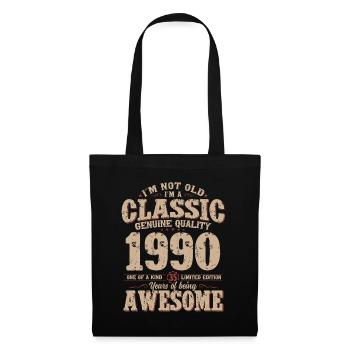 35th Birthday Gift Husband Original 1990's - Tote Bag - black - Front