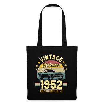 Vintage September 1952 70 years Anniversary - Tote Bag - black - Front
