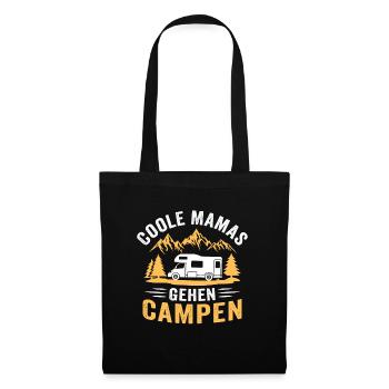 Coole mamas gehen campen camping sprüche t-shirt - Stoffbeutel - Schwarz - Vorne