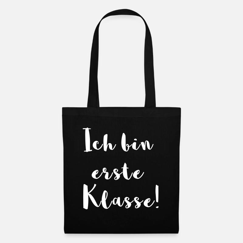Ich bin erste Klasse! - Stoffbeutel - Schwarz