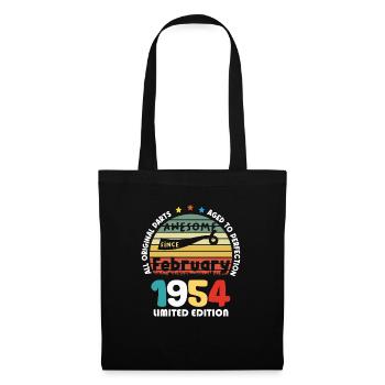 1954 Vintage Retro Jubiläum Limitierte Auflage - Stoffbeutel - Schwarz - Vorne