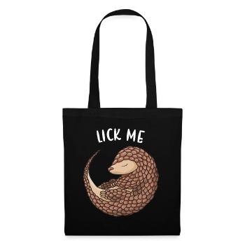 Lèche-moi Pangolin - Sac en tissu - noir - Devant