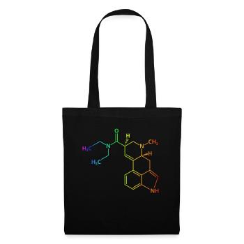 LSD molecule Bicycle Day Acid chemistry drug drug - Tote Bag - black - Front