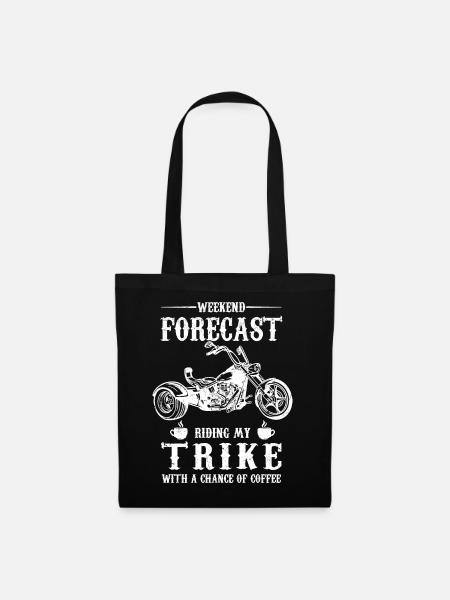 Geschenke für Triker | Trike Trikefahrer Trikes - Stoffbeutel - Schwarz