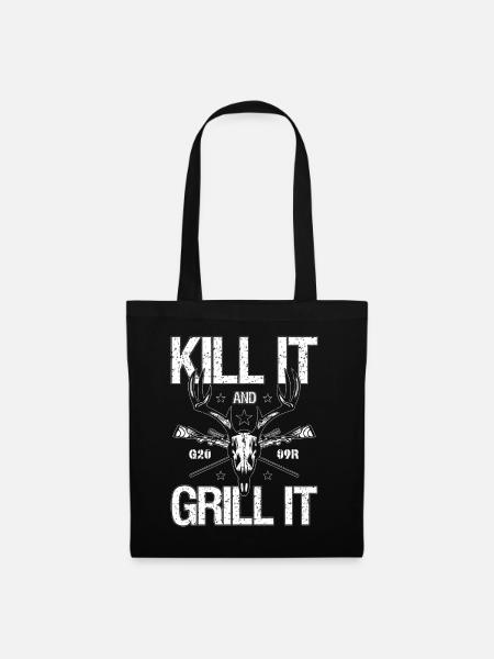 Kill It And Grill It - Stoffbeutel - Schwarz