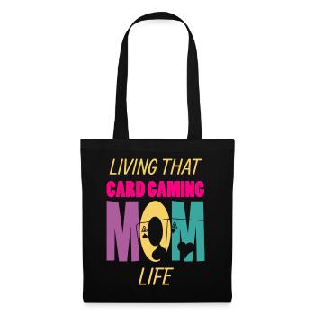 Living That Card Gaming Mom Life Card Player - Tote Bag - black - Front