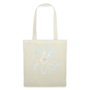 Blüte Vintage - Floral Blume - Stoffbeutel - Natur - Vorne