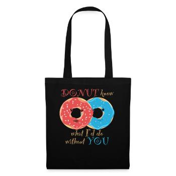 Valentine's Day: Sweet Donuts - Tote Bag - black - Front