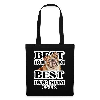 MEILLEURE MAMAN DE CHIEN jamais I cadeau de propriétaire de chien - Sac en tissu - noir - Devant