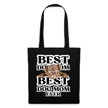 MEILLEURE MAMAN DE CHIEN jamais I cadeau de propriétaire de chien - Sac en tissu - noir - Devant