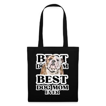 MEILLEURE MAMAN DE CHIEN jamais I cadeau de propriétaire de chien - Sac en tissu - noir - Devant